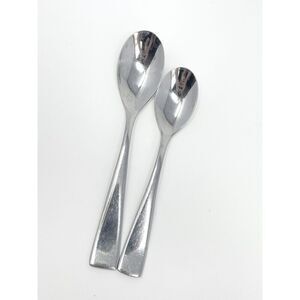 Oneida Grayson Glossy Stainless Soup Place Dinner Spoon 7” And Teaspoon 6 3/8”